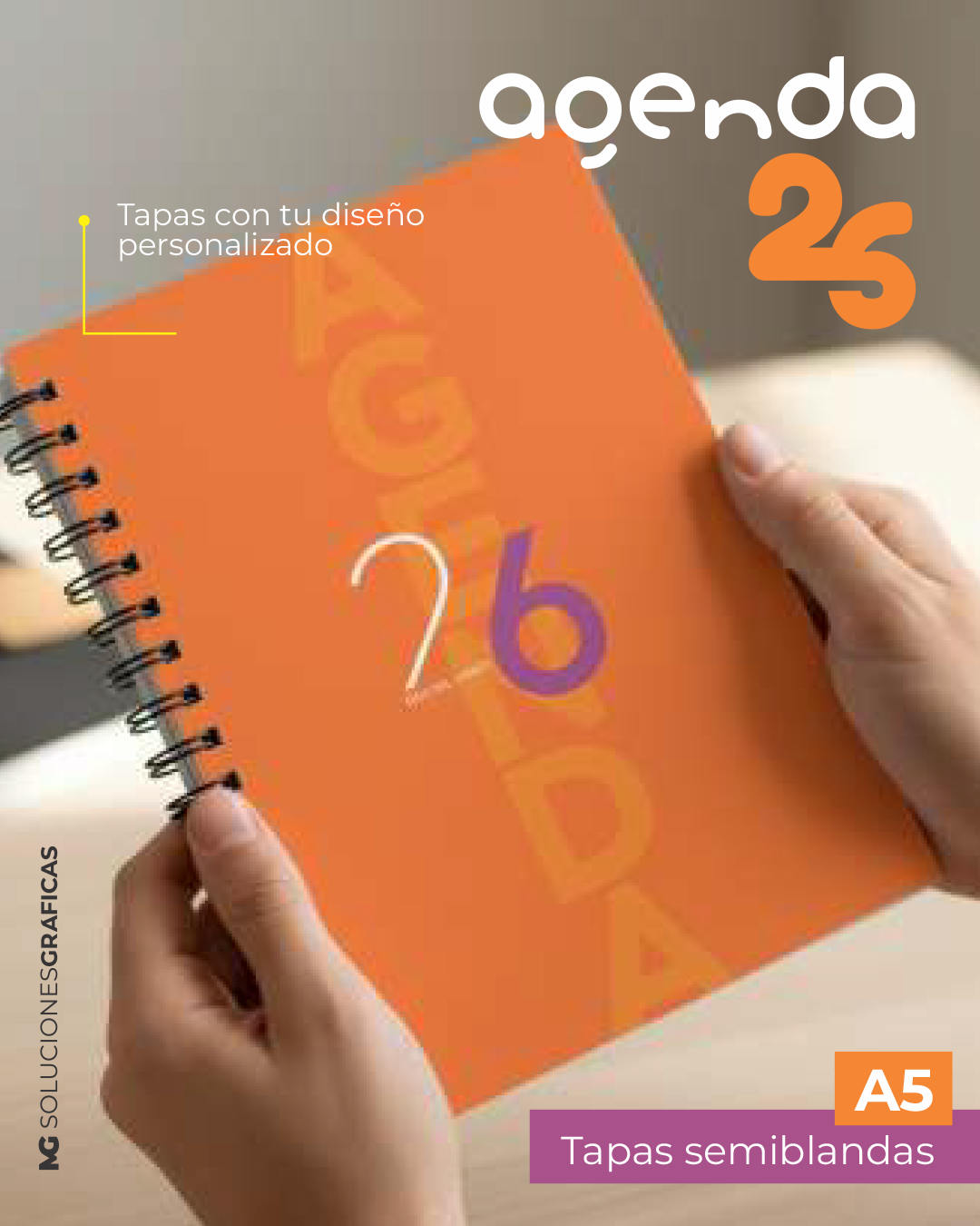 Agenda tapa semi blanda